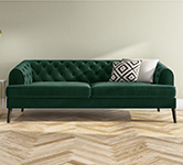 Green Velvet Sofas.