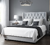 Grey Double Beds.