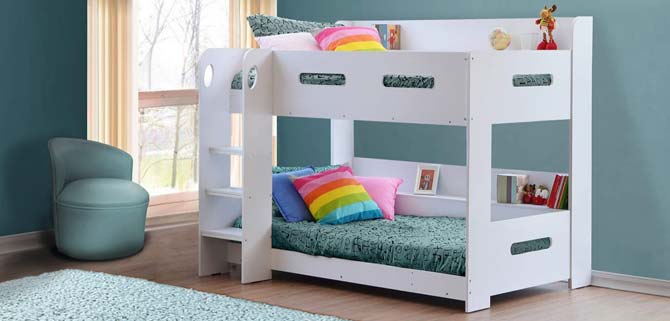 Sky bunk bed white