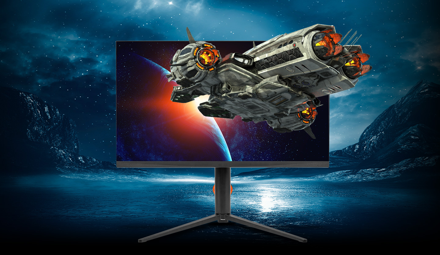 electriQ eiq-27UHD160FHD320I 27 inch Fast-IPS 4K 160Hz 0.5ms Gaming Monitor.