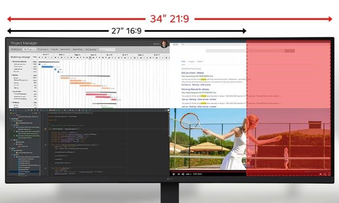 21:9 WQHD IPS Display