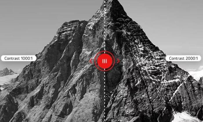 2000:1 Contrast for Stunning Visual Depth