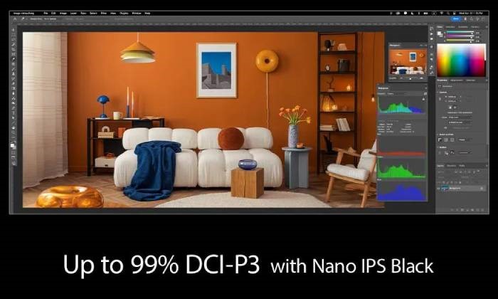 Up to 99% DCI-P3 Color Brilliance for Visual Pros