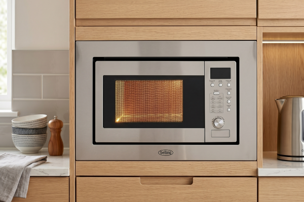 Belling 17L Built-In Microwave with Grill - Stainless Steel