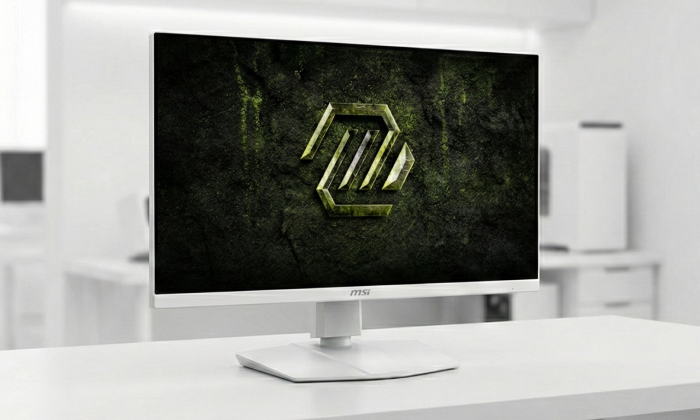White Gaming Monitor Design MSI