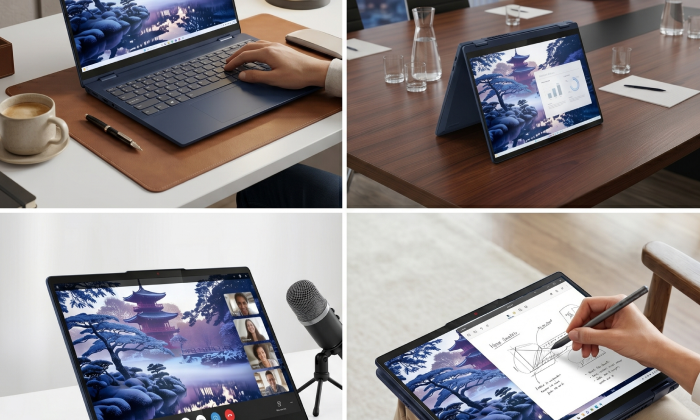 Versatile 2-in-1 Design: Four Modes of Productivity