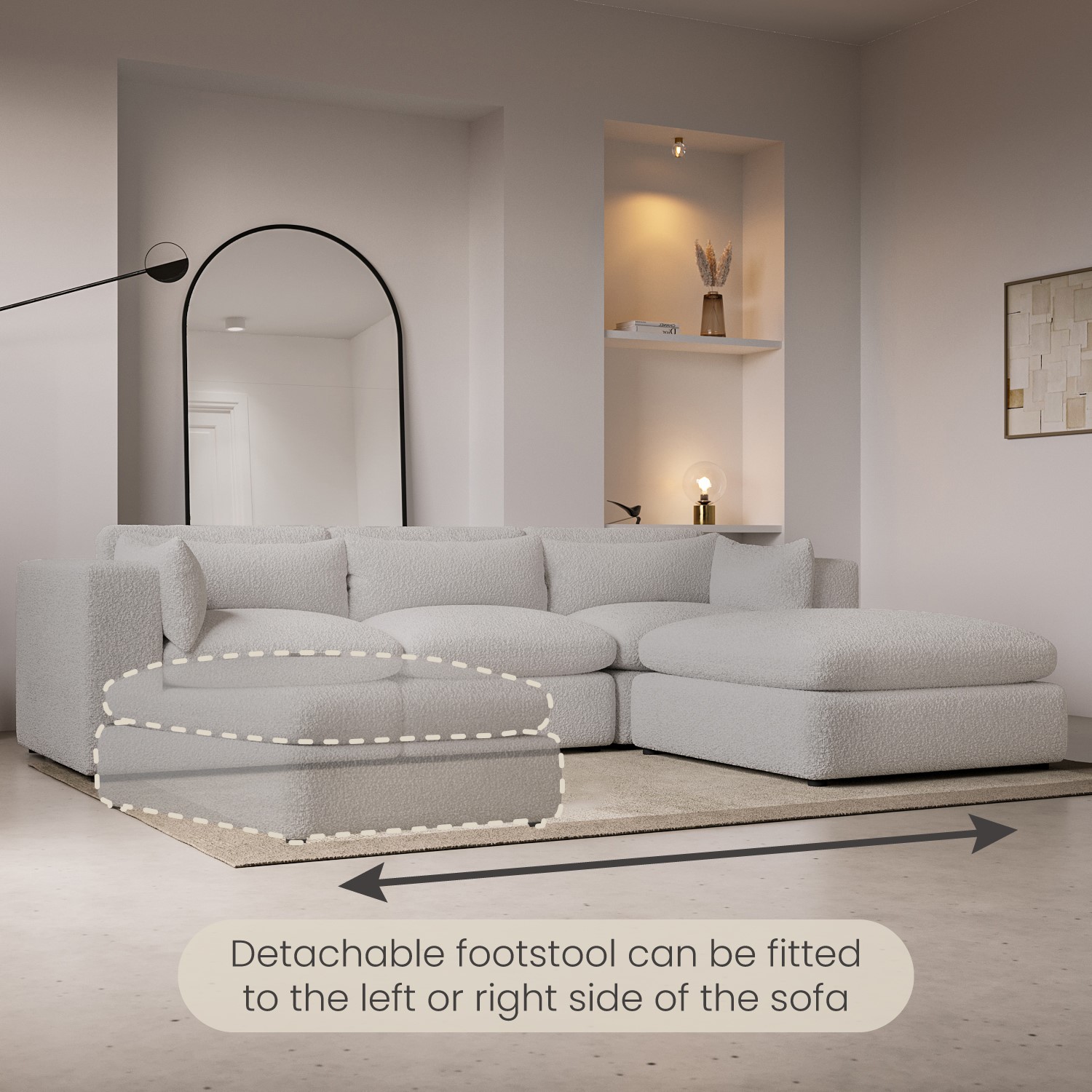 Moveable Sofa Chaise