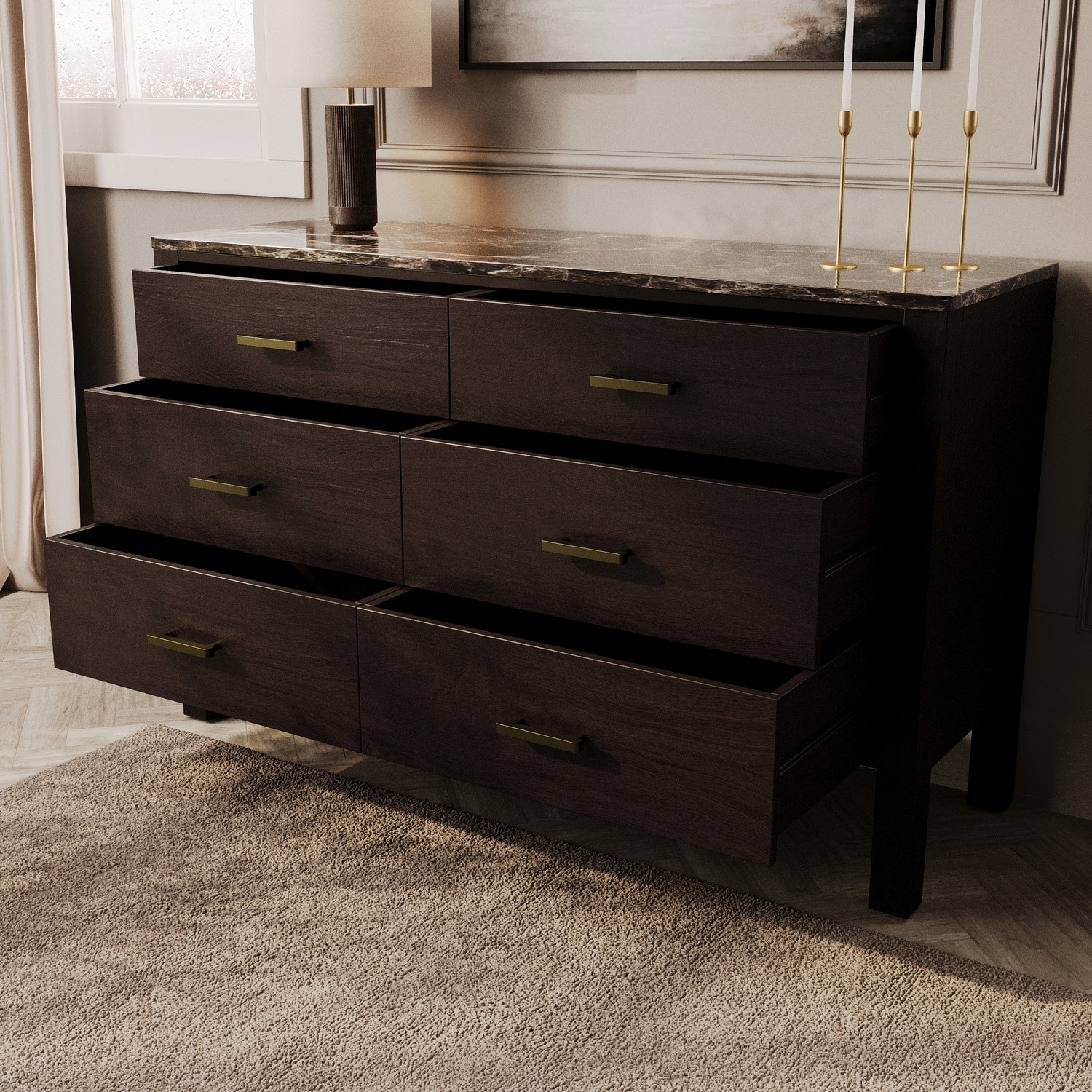 Solid Wood Bedside