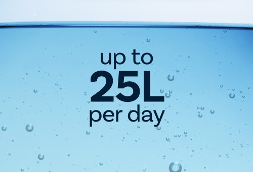 Extracts up to 25L of water per day.