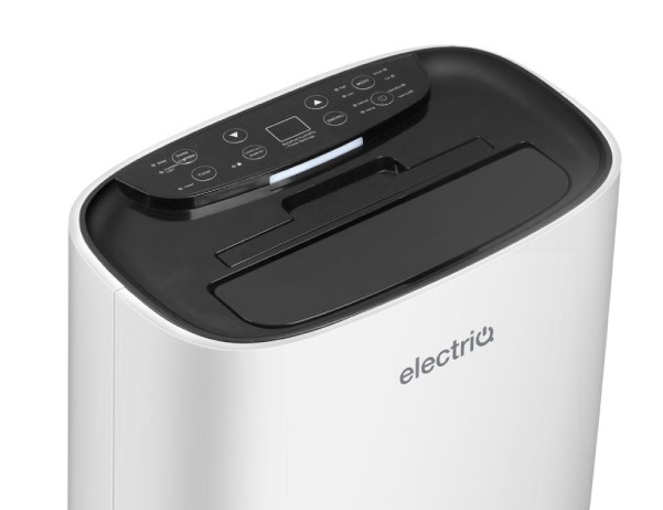 CD10P 10L Laundry Dehumidifier against a green wall