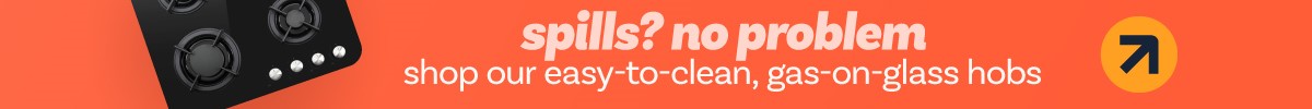 shop easy clean gas on glass hobs