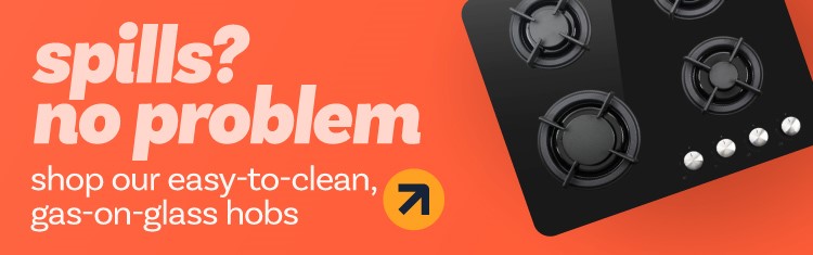 shop easy clean gas on glass hobs