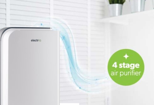 HEPA filter, Ioniser and UV sterilisation