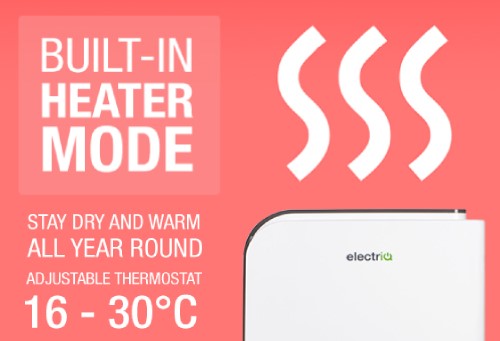 Built-in heater function