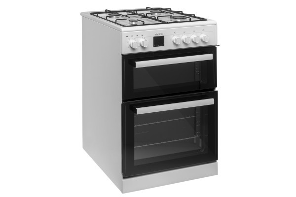 electriQ 60cm Dual Fuel Cooker - White