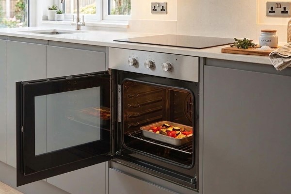 electriQ Fan Assisted Oven with Side Opening Door - Stainless Steel