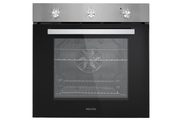 electriQ Plug-In Fan Assisted Single Oven – Black