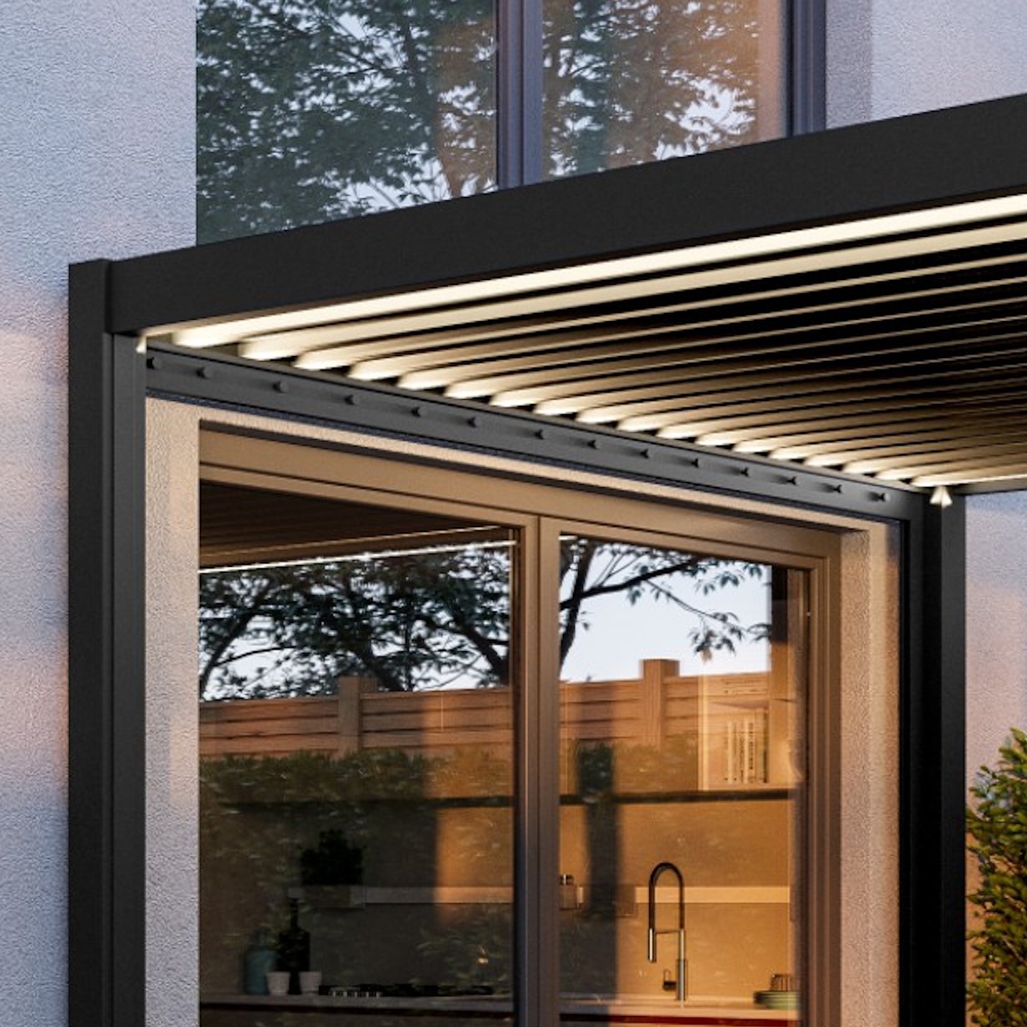 Integrated LED solar lights
