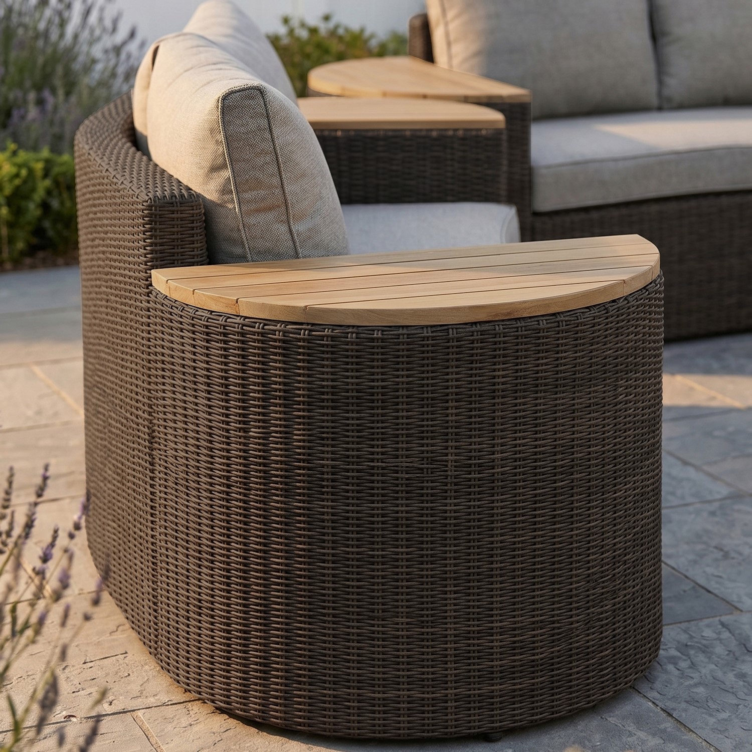 Brown rattan