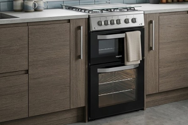 Hotpoint 50cm Gas Cooker - Stainless Steel