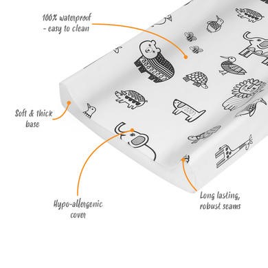 Babyway Baby Changing Mat in Animal Wedge Design by Jane Foster