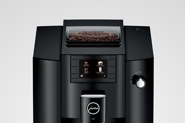 Front facing view of Jura E6 Coffee Machine