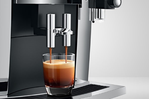 Jura S8 Coffee Machine pouring espresso