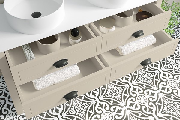 Recessed drawers