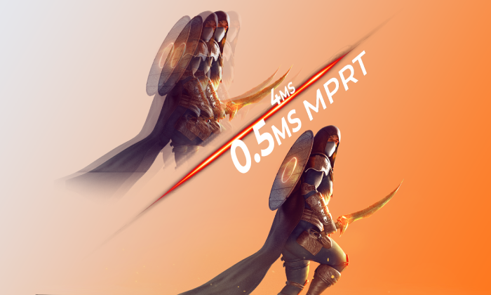 0.5ms MPRT - Moving Picture Response Time