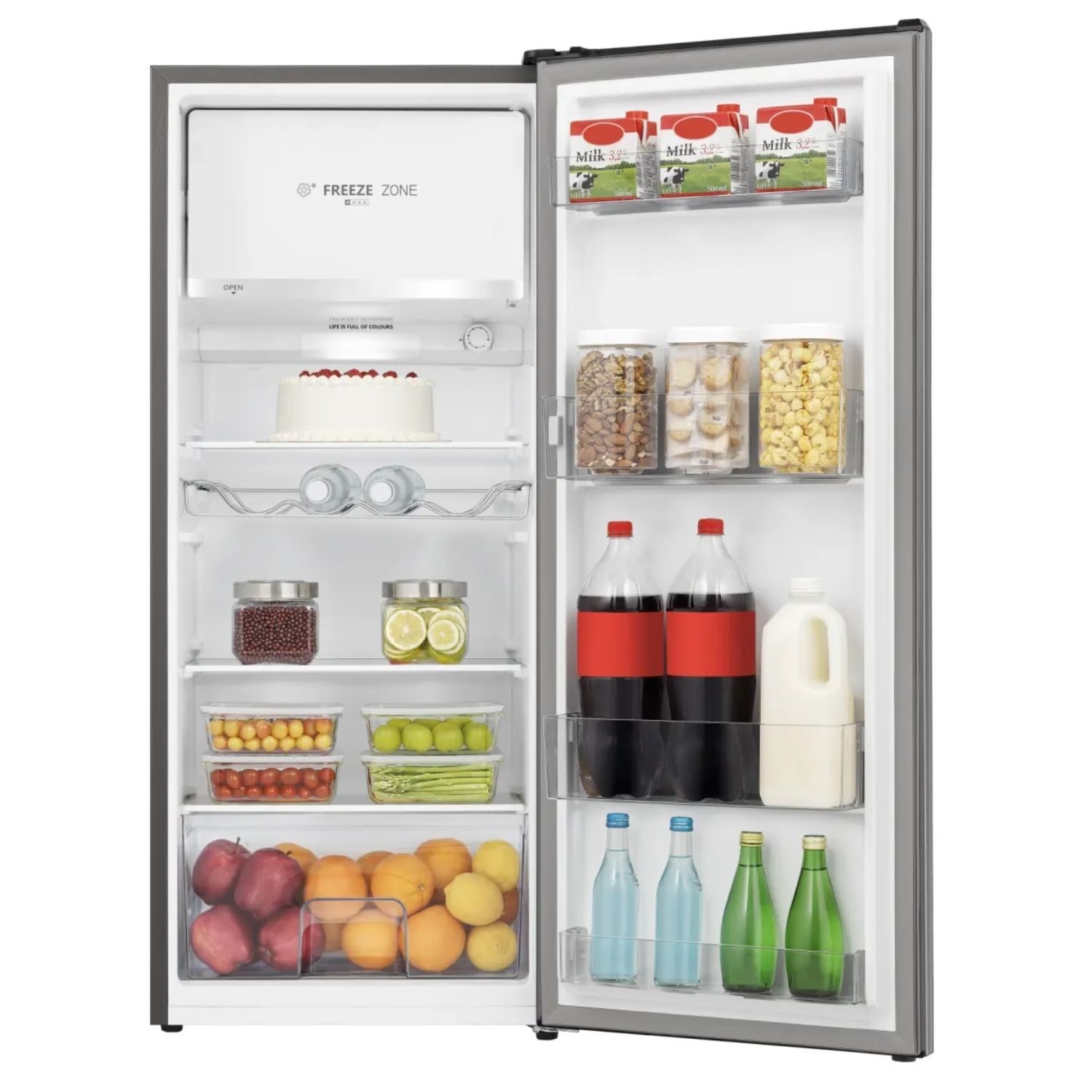 Hisense 165 Litre Freestanding Fridge With Icebox - Silver