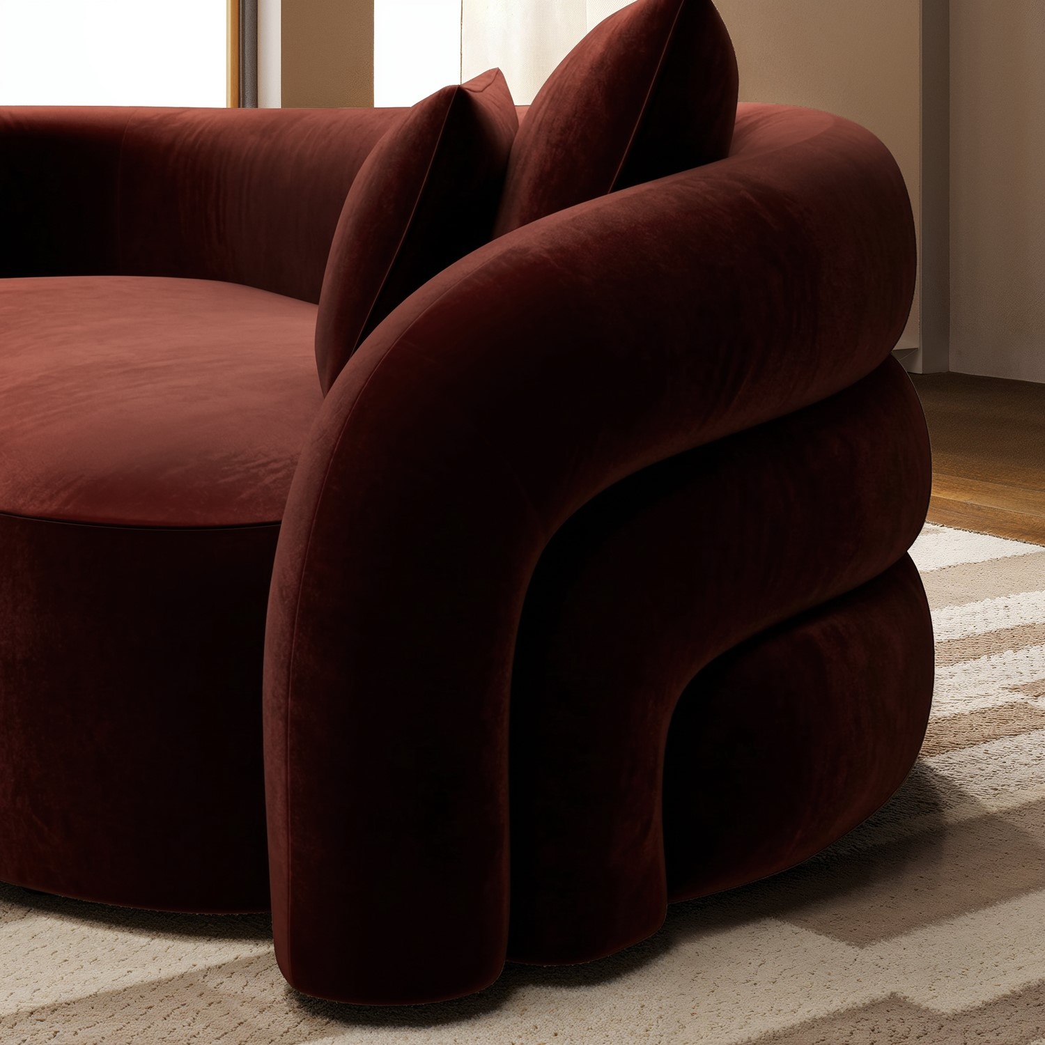 Cream Boucle Finish