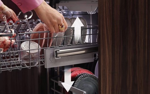 Adjustable dishwasher